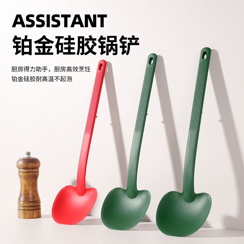 食品グレードのシリコンキノコスパチュラ、高温耐性キッチンガジェット、調理用スパチュラ、ノンスティックパン専用チェリースパチュラ|undefined