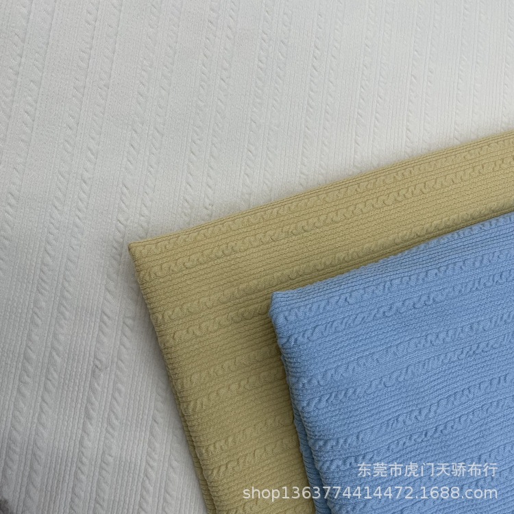 针织涤氨蛇纹罗纹坑条 250克针织涤氨6*2蛇仔罗纹 休闲服装等面料