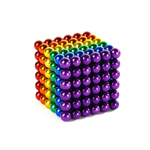 Bucky Ball 5mm 216 pieces DIY Magic Magnetic Beads Strong Magnet Magic Ball Stress Relief Tool Assembly Puzzle Toy 