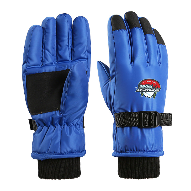 Guantes de esquí para niños al por mayor deportes al aire libre fitness ciclismo a prueba de viento impermeable forrado de lana gruesa caliente hombres y mujeres guantes