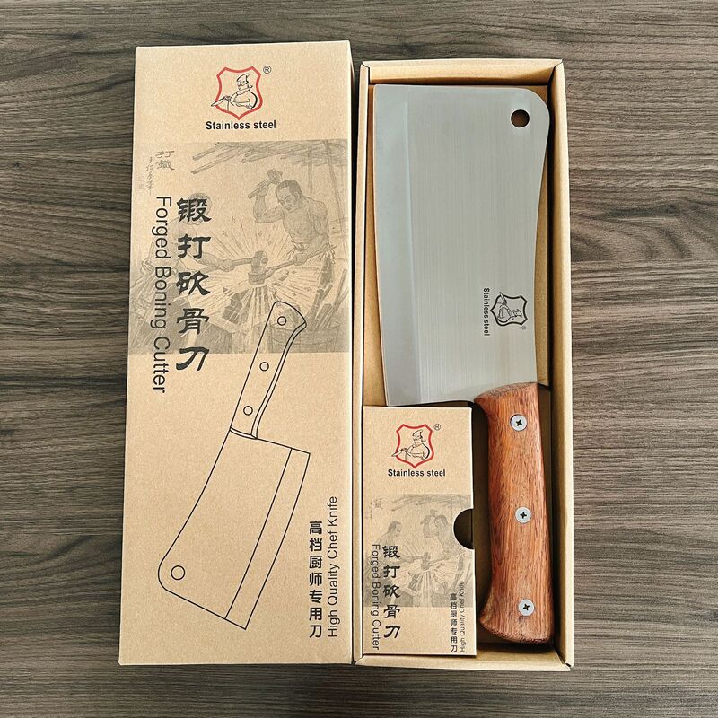 厚刃骨切り包丁 ステンレス鋼包丁 キッチン用肉切り骨切り包丁 肉屋用包丁 ホテルシェフ専用包丁 鋭利|undefined