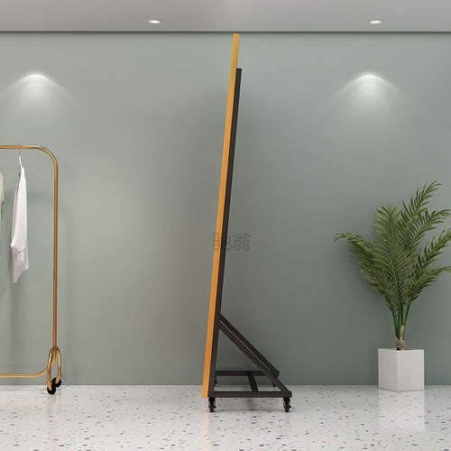 3L mobile dance mirror, extra large mirror with wheels and brakes, household full-length floor-to-ceiling mirror, dance studio practice room row