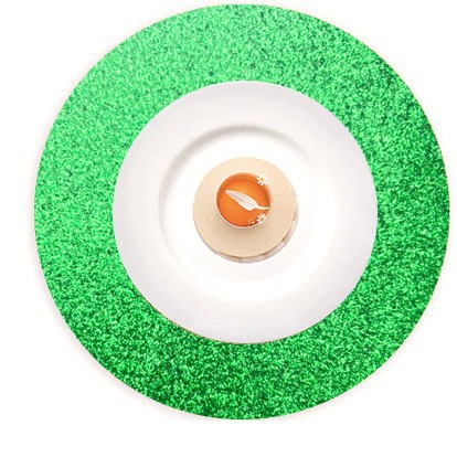 Transfronterizos calientes desechables almohadillas de papel dorado parpadeante decoración de platos adecuados para platos de banquete de boda