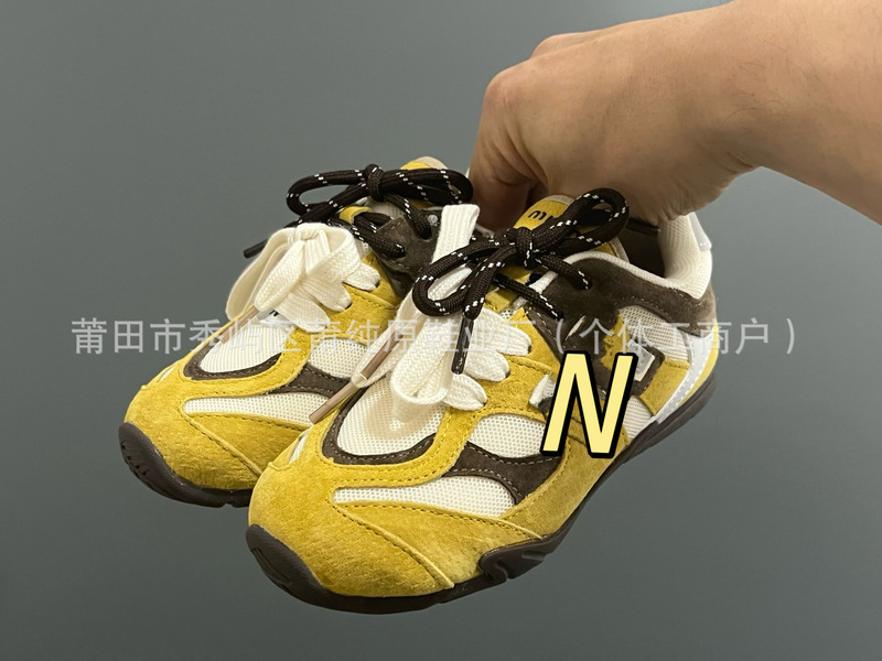 莆纯原童鞋 N牛B联名款9060软底百搭德训鞋男女款网面休闲运动鞋|undefined
