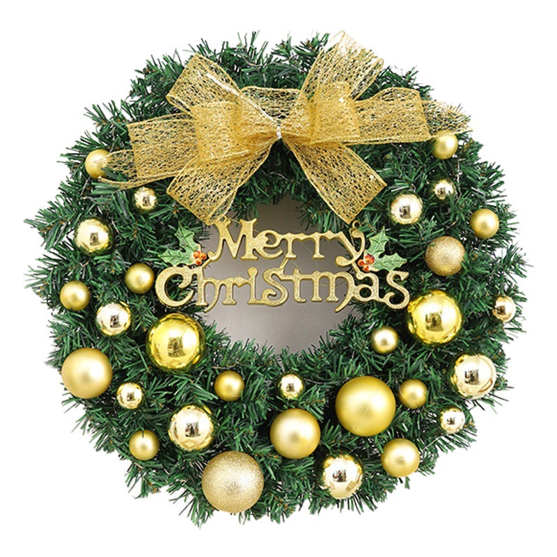 Cruz-frontera Amazon popular guirnalda de Navidad de ratán 40/50/60cm Navidad decorativa Garland puerta colgante escena