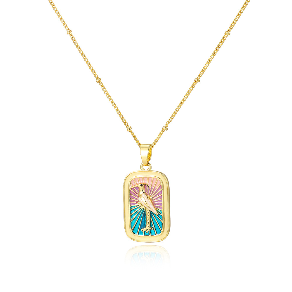 11g Weight Copper Pendant Material Pendant Necklace Classification Copper Chain Material Franco Chain Wheat Chain Spiga Chain Chain Type 1 Piece Quantity Daily, Street Occasion Copper Material Coconut Tree, Flower Pattern All Seasons Season Women's Gender Vintage Style, Classic Style Style Wholesale Jewelry Vintage Style Classic Style Coconut Tree Flower Copper Pendant Necklace Franco Chain Wheat Chain Spiga Chain 5