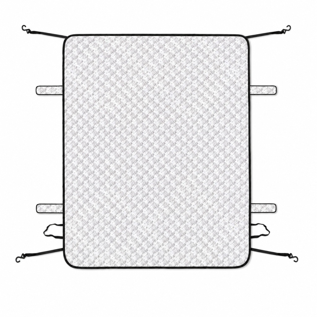 All-season car sun and snow shield, wind-resistant and fixed, suitable for sedans and SUVs, universal front windshield frost protection