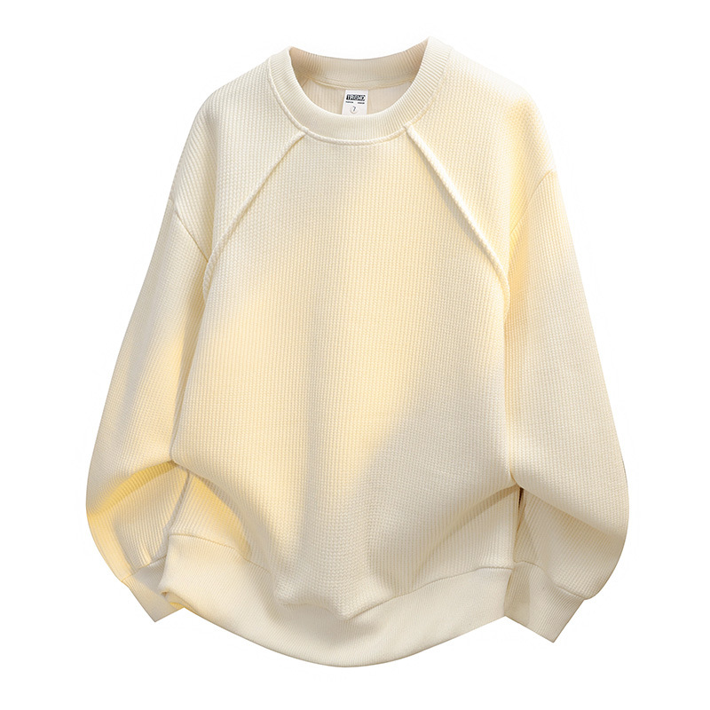 24 Autumn and Winter American Classic Autum Sports Crew Neck Shirt Men's Casual Versatile Long-Sleeved Knitted Fashion Sweatshirt