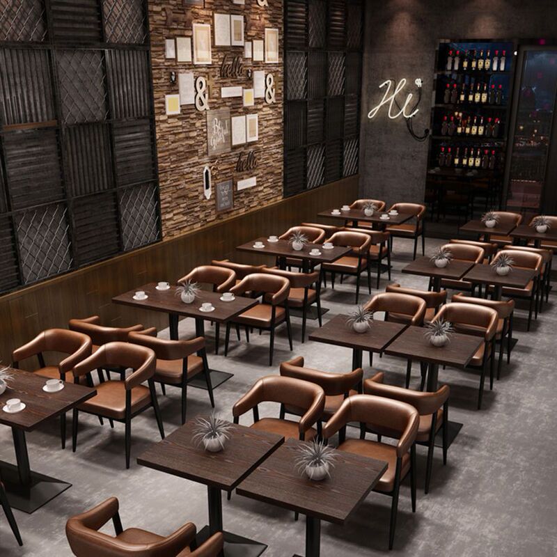 网红奶茶店卡座桌椅组合清酒吧咖啡厅西餐厅火锅店靠墙沙发桌椅|undefined