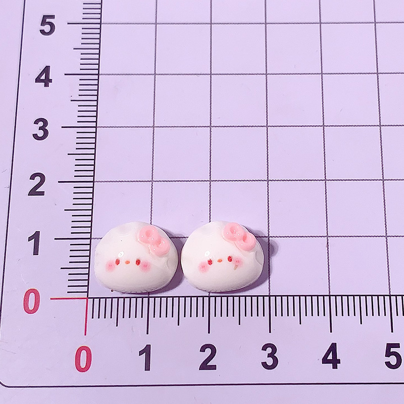 Dibujos animados mini arco estrella gatito accesorios de resina lindo gato DIY accesorios para el cabello teléfono móvil Shell horquilla hecha a mano