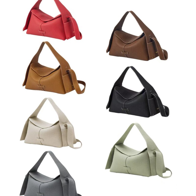Songshan Xiaoyangba Small Crossbody Hobo Mini Bag - Autumn Collection, Top Layer Cowhide, Commuting Style