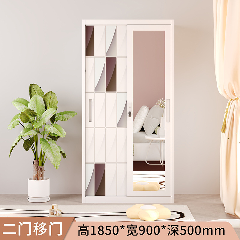 Asia oriental más vendido armario de impresión transfronterizo casillero para el hogar puerta corredera armario de almacenamiento de dormitorio para niños fábrica de comercio exterior image 13