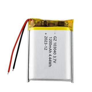 103040聚合物锂电池 1200mAh 3.7V 按摩器定位器 指纹锁电池厂家
