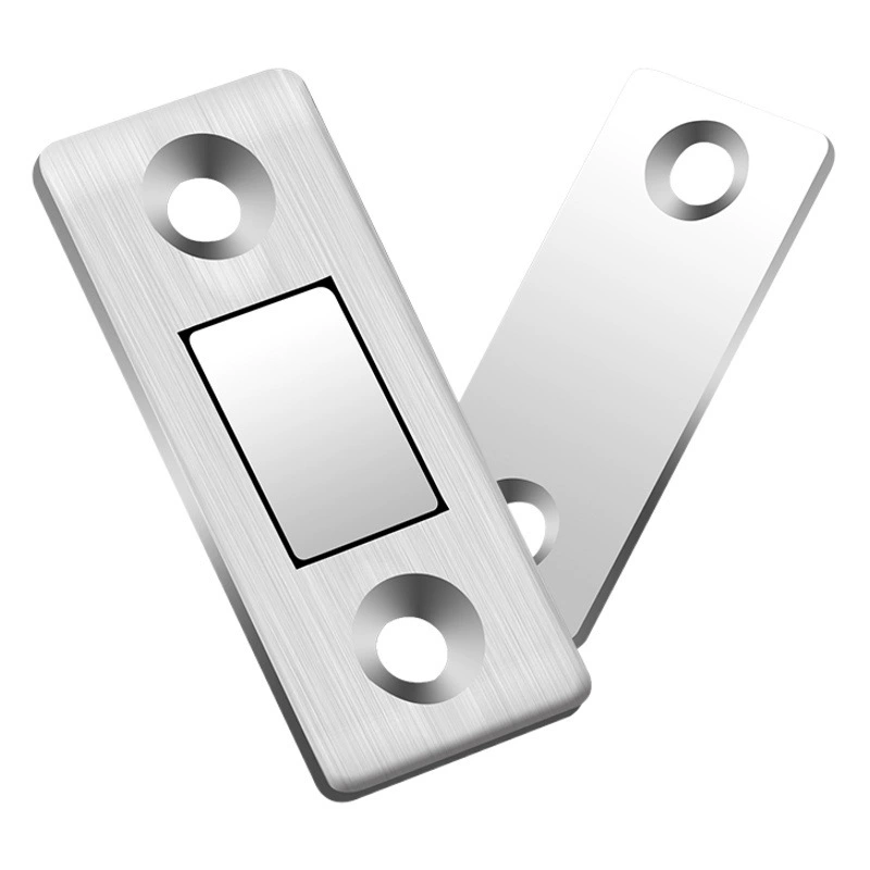 Невидимая дверная пробка без перфорации Ультратонкая раздвижная дверь шкафа Touch Сильный Магнитный стопор для борта шкафа Доводчик для ящика Миниатюрный Магнитный всасывающий