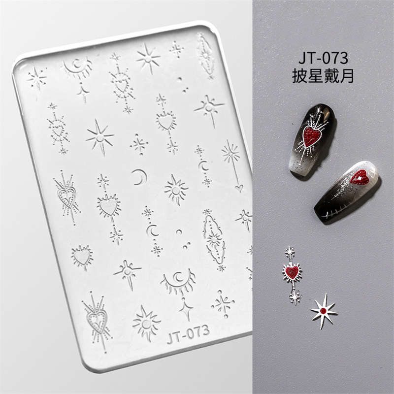 Especial transfronterizo para uñas molde de silicona arco Xingyue dibujos animados gato en relieve cristal epoxi tallado molde joyería