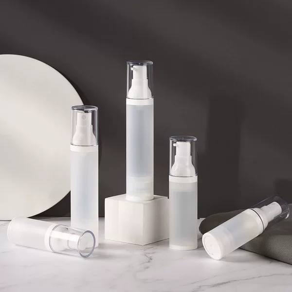 Manufacturer's Wholesale In-Stock Air Pump Vacuum Bottles, Frosted Toothpaste Bottles, Pp Lotion Bottles, Spray Press Bottles with Pump Heads