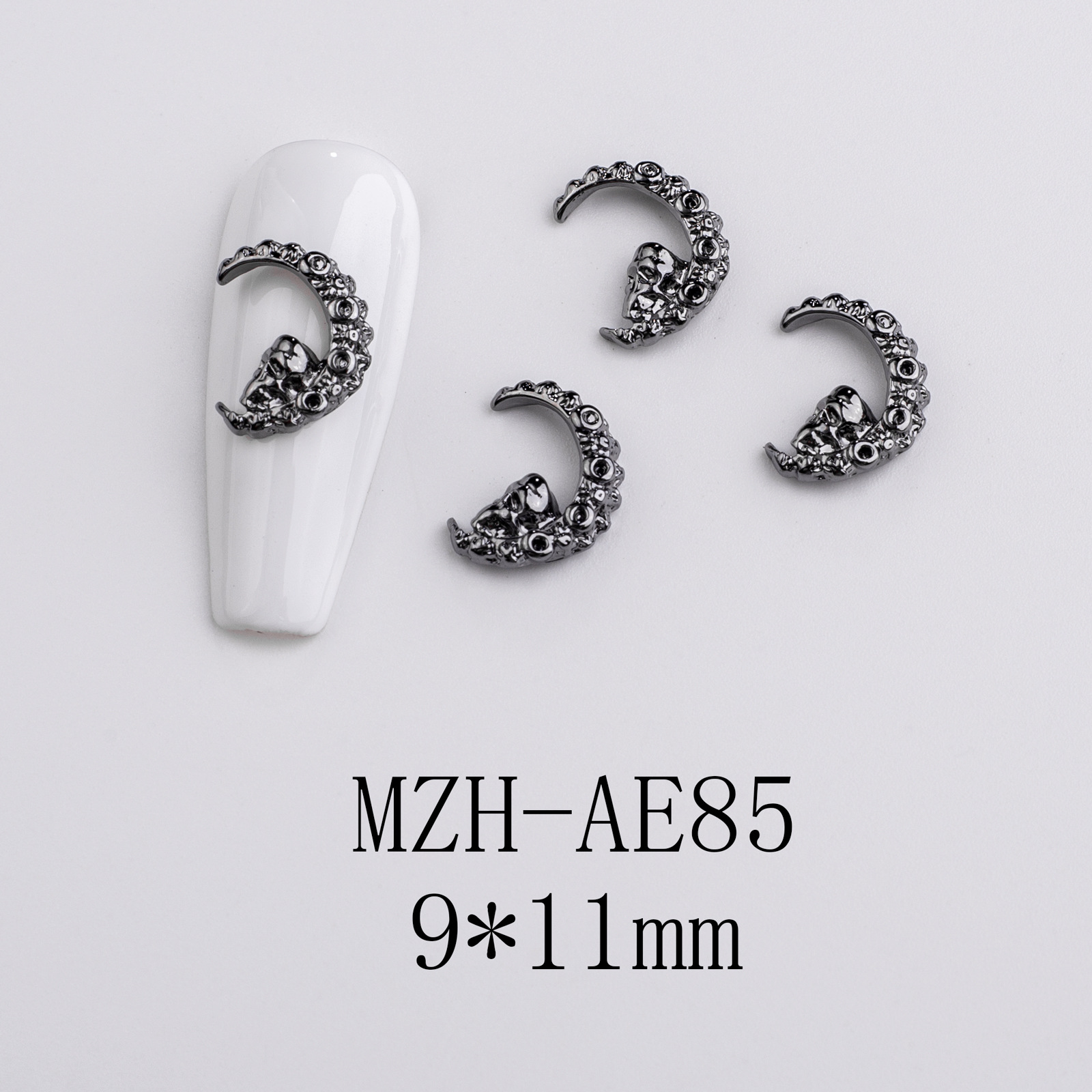 5g Weight Nail Decoration Accessories Nail Supplies 10 PCS/Package Quantity Alloy Material Halloween Festival Cross, Spider, Skull Pattern Retro, Classic Style Style Halloween Retro Classic Style Cross Spider Skull Alloy Nail Decoration Accessories 10 PCS/Package 17
