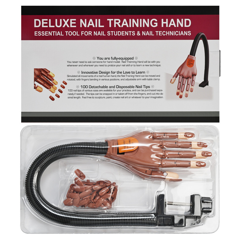 Nail Art Practice Prosthetic Hand Model with Bendable and Movable Joints, Includes 1 Pack of Nail Tips Nail Art Practice Prosthetic Hand Model with Bendable and Movable Joints, Includes 1 Pack of Nail Tips