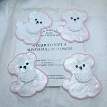 可爱小狗猫咪亚克力贴片配饰套装手机壳发夹鞋花diy手工材料批发