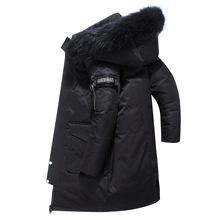 东北棉大衣男加厚中长款连帽毛领户外冬季休闲男装外套
