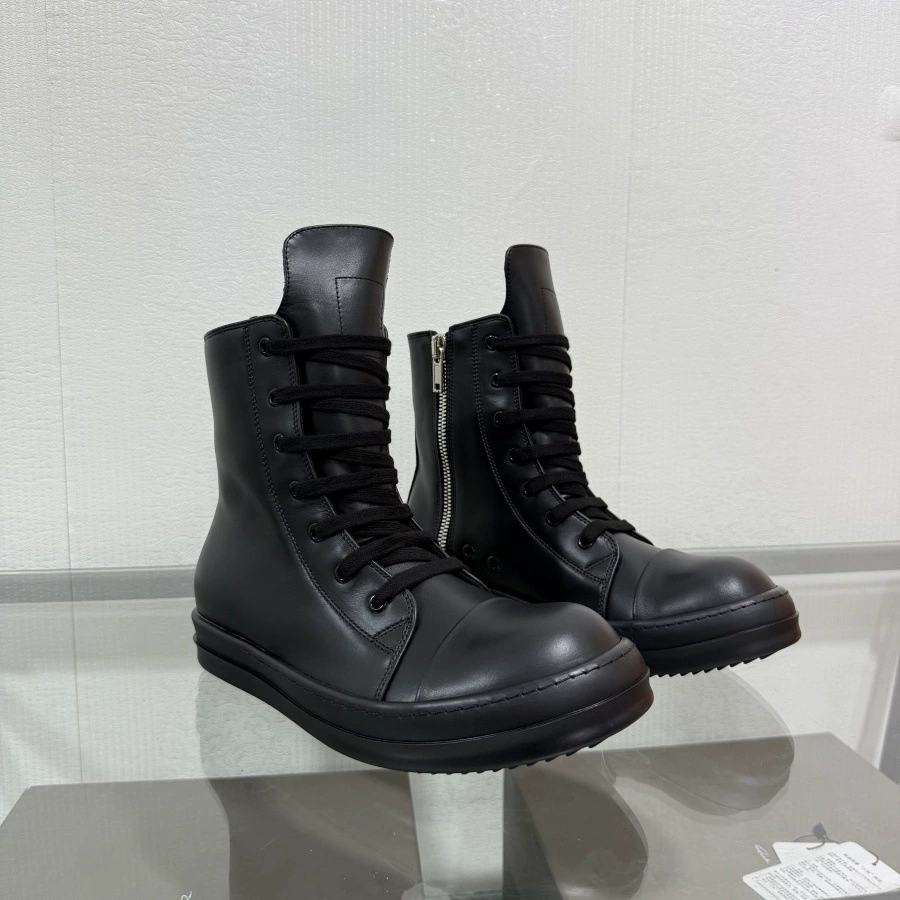 Мужские туфли Ro с высоким берцем, увеличивающие рост, молочная подошва, туфли из вощеного холста, всесезонные кроссовки, женские повседневные короткие ботинки для пар, модные.