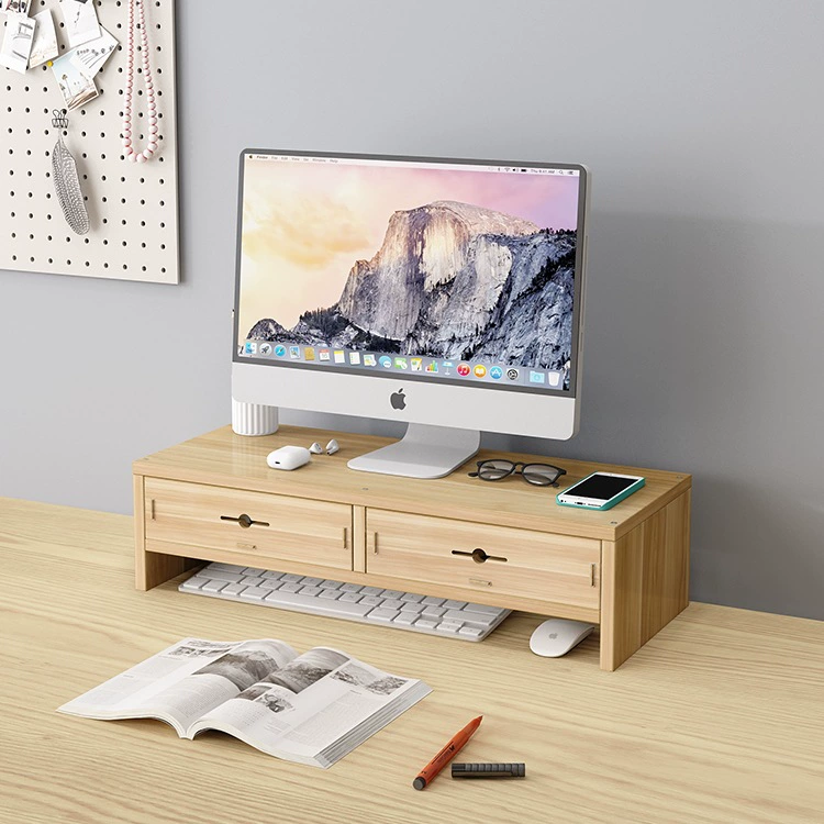 Подставка для монитора компьютера, офисный настольный ящик для хранения, полка для хранения, подставка для экрана компьютера, подъемный кронштейн