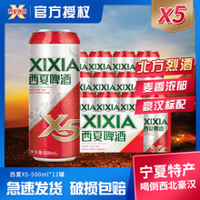 嘉士伯旗下西夏啤酒夺命X5罐装啤酒西北汉子喝宁夏西夏特产小麦