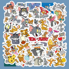 50 ラッキン共同ブランド猫とネズミインターネット有名人の漫画アニメーションかわいい面白い砂の彫刻装飾防水ステッカー pvc