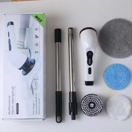 Cocina doméstica transfronteriza baño longitud de vidrio cepillo de doble propósito de mano potente eléctrico multifunción cepillo de limpieza artefacto