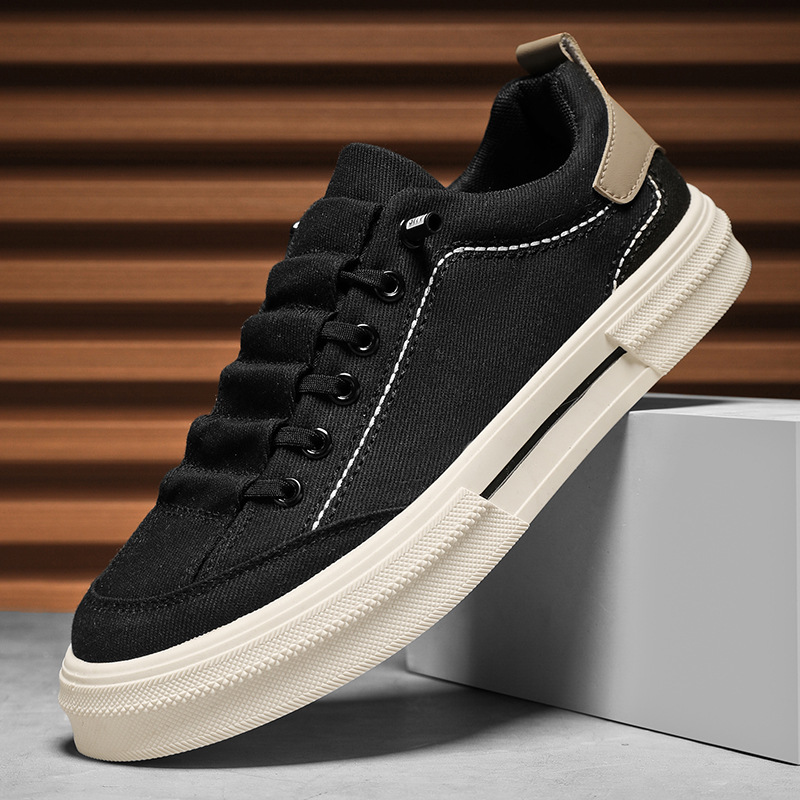 2025 primavera nuevos zapatos para hombres, zapatos bajos, cómodos y transpirables, zapatos casuales para hombres, zapatos de lona de todo fósforo coreanos