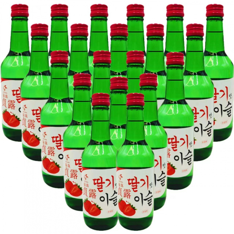 【20瓶】整箱韩式烧酒露酒青葡萄清酒果味非韩国低度微醺整箱批发