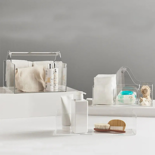 Acrylic Transparent Multi-Style Multi-Compartment Baby Diaper Ball Bag Storage Box Suitable for Home Bedroom Countertops