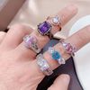 Zirconium, advanced fashionable universal ring, jewelry, simple and elegant design, micro incrustation, high-quality style, light luxury style, on index finger
