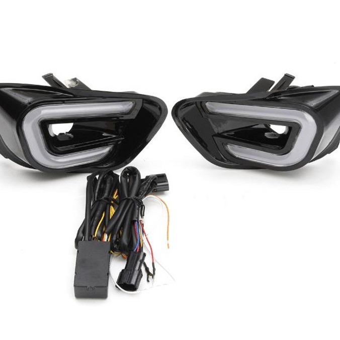 Aplicable a 11-16 Jeep driver Luz de marcha diurna en forma de U Luz de marcha diurna blanco + amarillo (dirección)