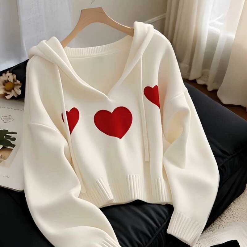 Warm Maple Women's Sweatshirt with Unique Design, Long Sleeve, Gorgeous Top, Plus Size, Early Autumn, Chic, Casual, Loose, White Warm Maple Women's Sweatshirt with Unique Design, Long Sleeve, Gorgeous Top, Plus Size, Early Autumn, Chic, Casual, Loose, White