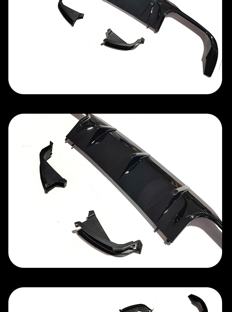 Suitable for Mercedes-Benz C- Class W204 tail lip C180C200C260C300 to C63AMG rear lip small surround kit