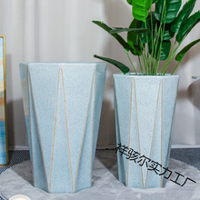 Y陶瓷花盆大口径简约特大号阳台家用落地绿植轻奢感L