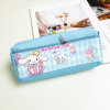 Cartoon pencil case for elementary school students, handheld table storage bag with zipper