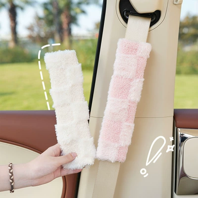 prevents neck strain, suitable for use – Seat belt shoulder pad