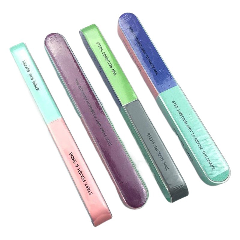 Directo de fábrica de siete lados tira de pulido de uñas multi-funcional manicura Borde de archivo 7 superficies esmeriladas