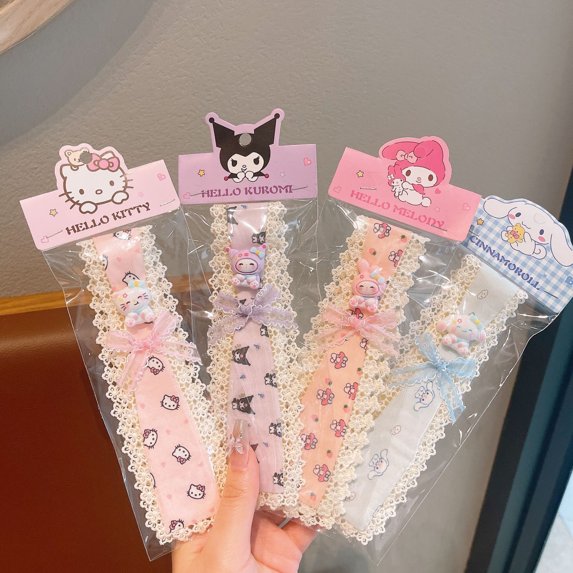 children's cartoon bangs with velcro