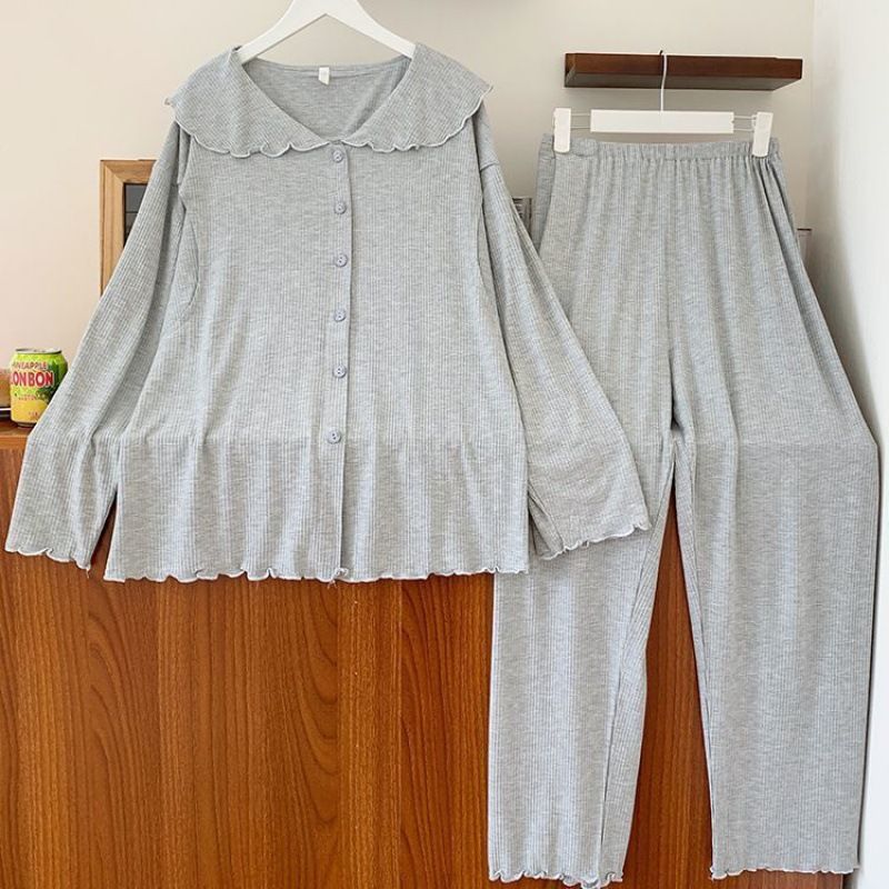 (2개) 임산부 긴팔바지 정장 모유수유 산후수유 산후복 봄가을 잠옷 임신 핫맘 외출복