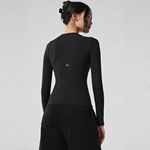 alo新款 25早秋五色万能打底衫 高弹力亲肤显瘦气质优雅长袖T女装