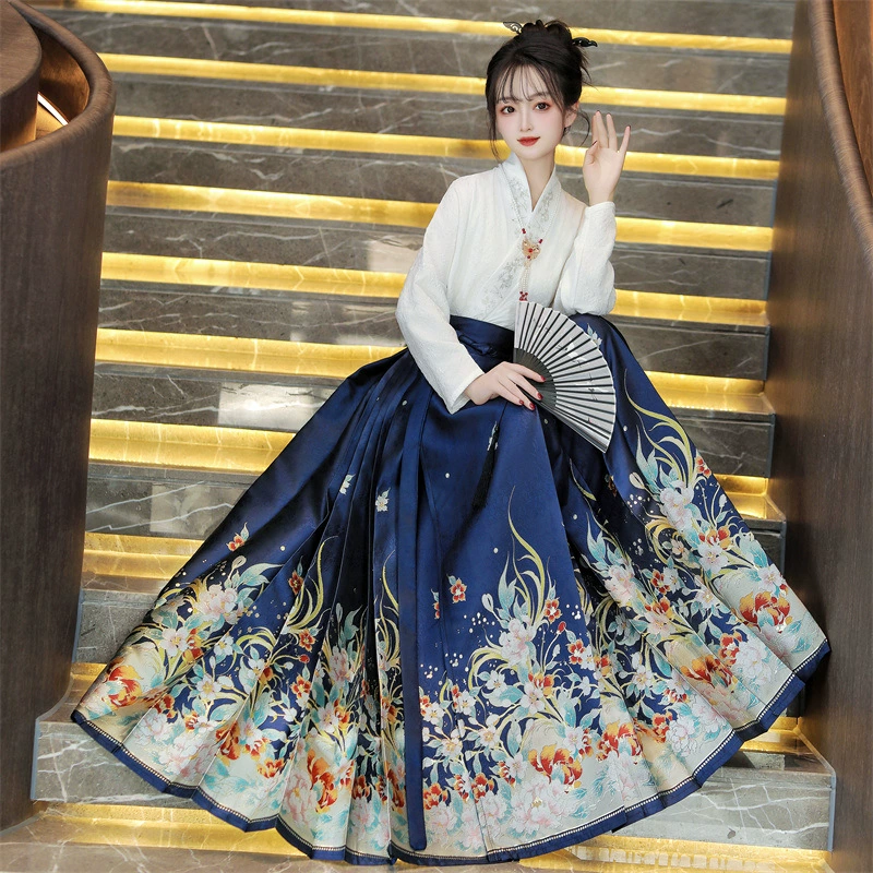明 锦 Набор Hanfu женский 2024 новый ежедневный коммутирующий новый китайский национальный стиль