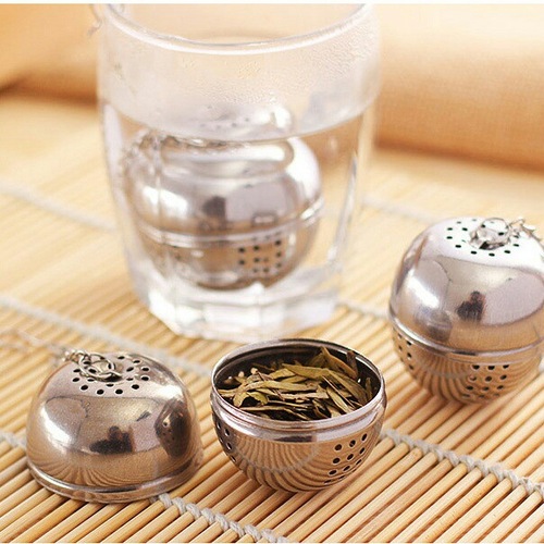 Home Stainless Steel Tea Ball Tea Filter Wall Mountable Tea Leaf Filter Creative Tea Pourer Hot Pot Seasoning Ball Filter