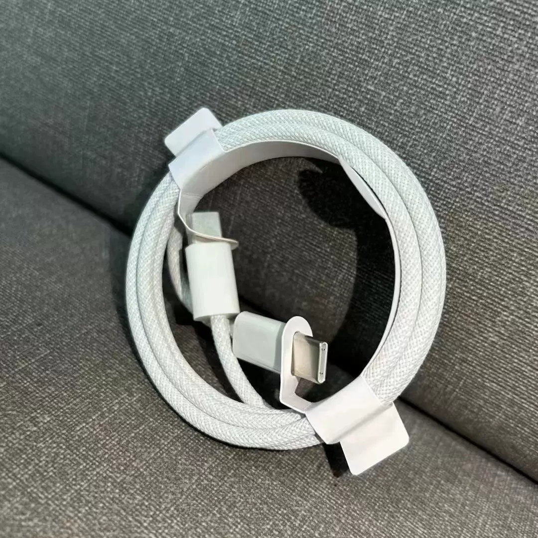 60W双头typec编织数据线适用苹果15快充iPhone15ProMax手机充电线