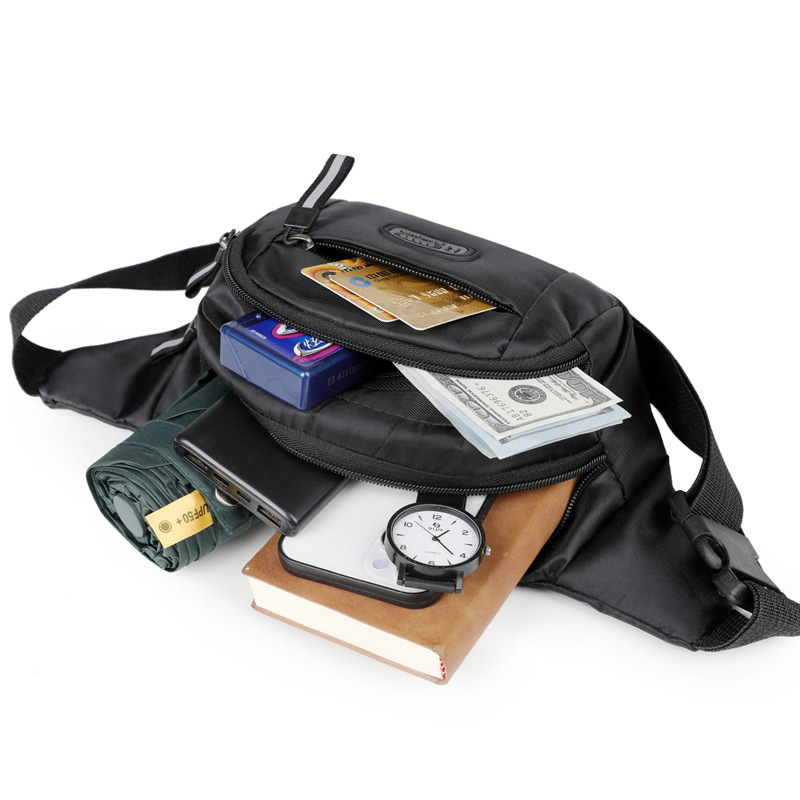 Bolso multifuncional para el pecho, mochila de doble propósito para viajes, compras, teléfono móvil, llaves, riñonera impermeable de gran capacidad para exteriores para hombres image 3