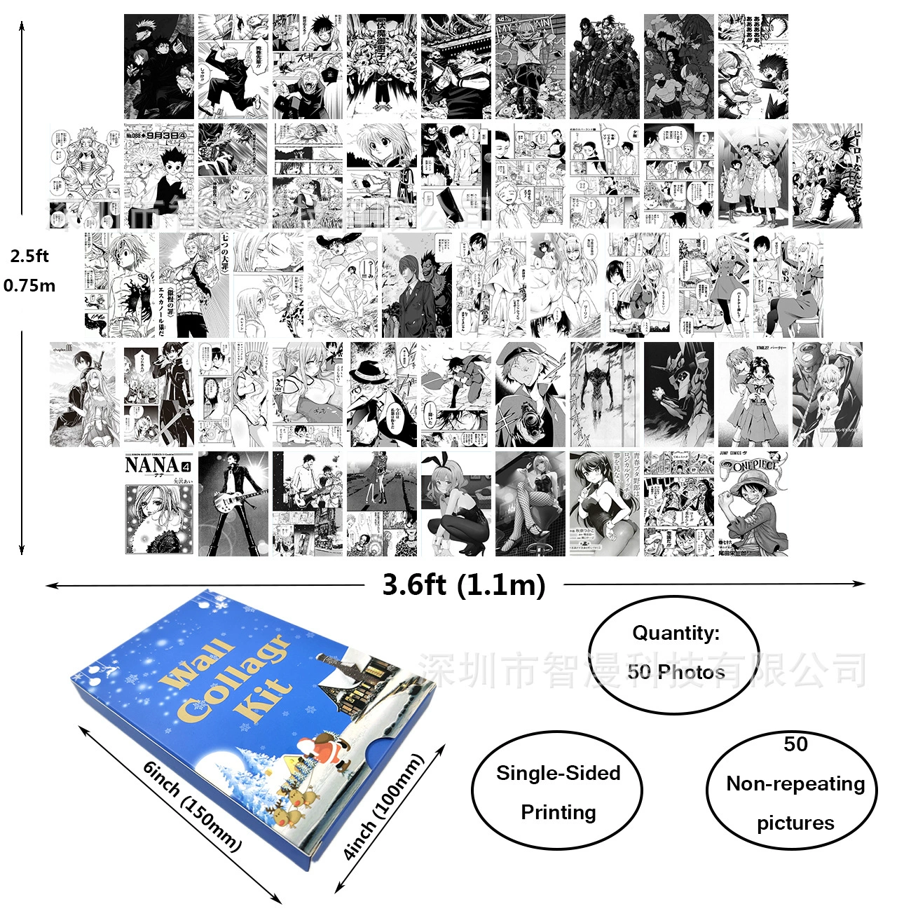 Postcard, poster on wall, Amazon, new collection