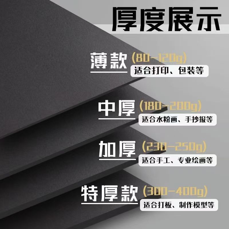 Fábrica directa tarjeta negra gramo mayorista puede elegir impresión de papel de impresión de máquina de impresión A4 A3 8K 4K