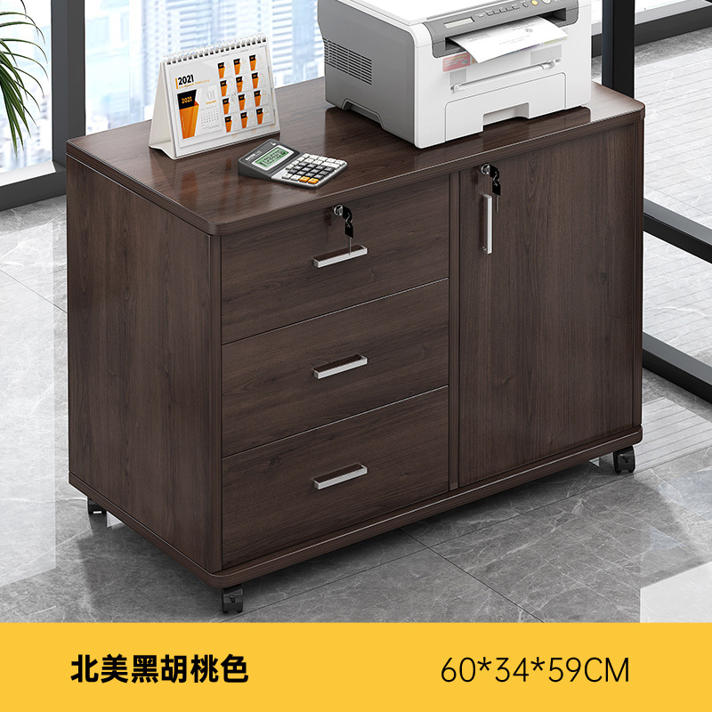 gabinete de archivos de oficina gabinete de almacenamiento debajo de la mesa gabinete de escritorio gabinete de almacenamiento lateral gabinete de cajón de madera con cerradura gabinete bajo gabinete de almacenamiento
